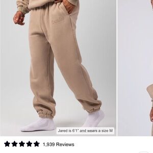 Comfort Fleece Joggers in Camel - Unbranded